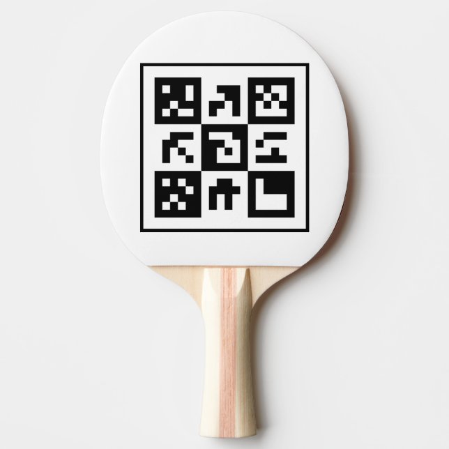 qr Code Tischtennis Schläger (Vorderseite)