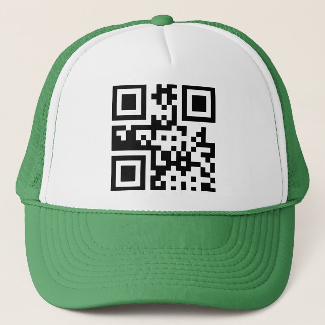 ☮ — QR-Code Truckerkappe (Vorderseite)