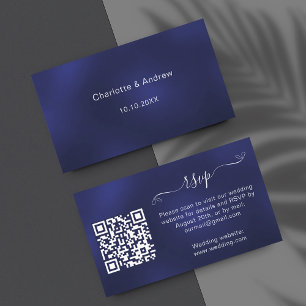 QR-Code-UAWG für Hochzeitsangriffe in Navy Begleitkarte