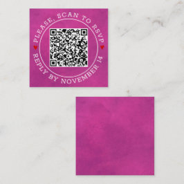 QR-Code UAWG grenzfarbene fuchsienrosa Hochzeit E Begleitkarte