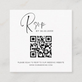 QR Code UAWG Wedding Website Elegant Begleitkarte