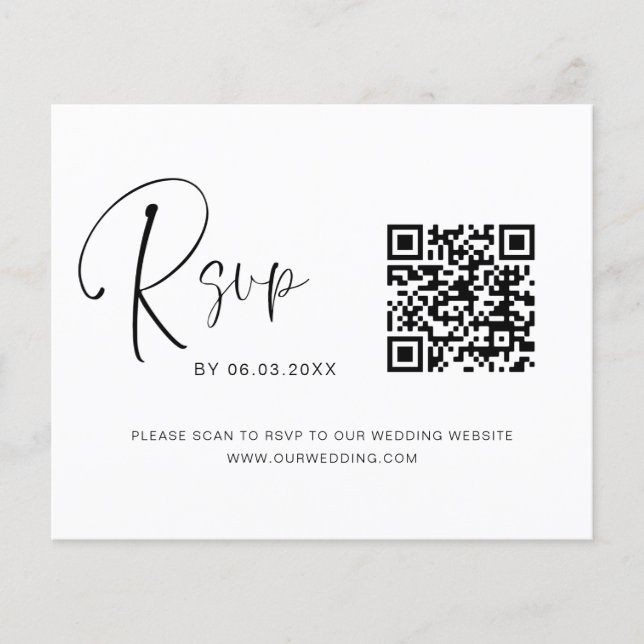 QR Code UAWG Wedding Website Flyer (Vorne)