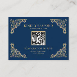QR Code UAWG Wedding Website für Blue and Gold Fra Begleitkarte