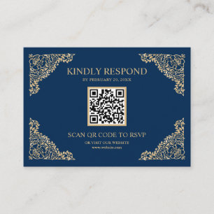 QR Code UAWG Wedding Website für Blue and Gold Fra Begleitkarte