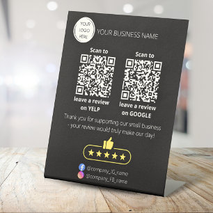 QR-Code Überprüfung für kleine Unternehmen GOOGLE Sockelschild