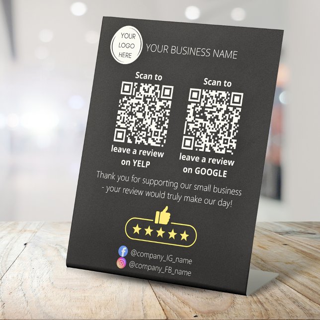 QR-Code Überprüfung für kleine Unternehmen GOOGLE  Sockelschild (Von Creator hochgeladen)