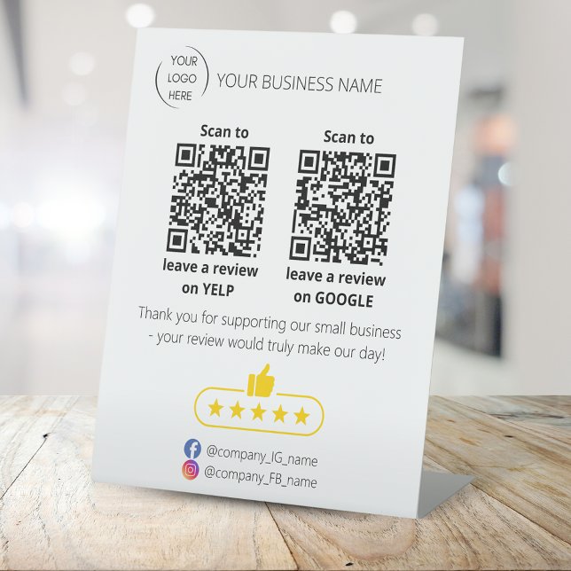 QR-Code Überprüfung für kleine Unternehmen GOOGLE  Sockelschild (Von Creator hochgeladen)