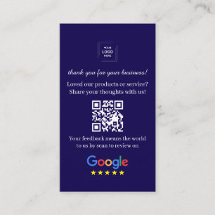 QR-Code-Überprüfungslink Geschäft Feedback-Stil Visitenkarte