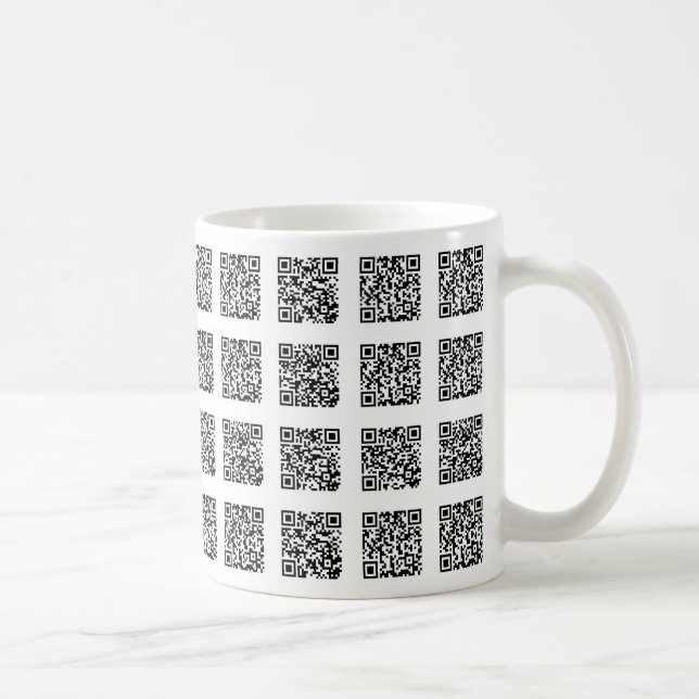 QR-Code-Überprüfungsmuster Kaffeetasse (Rechts)