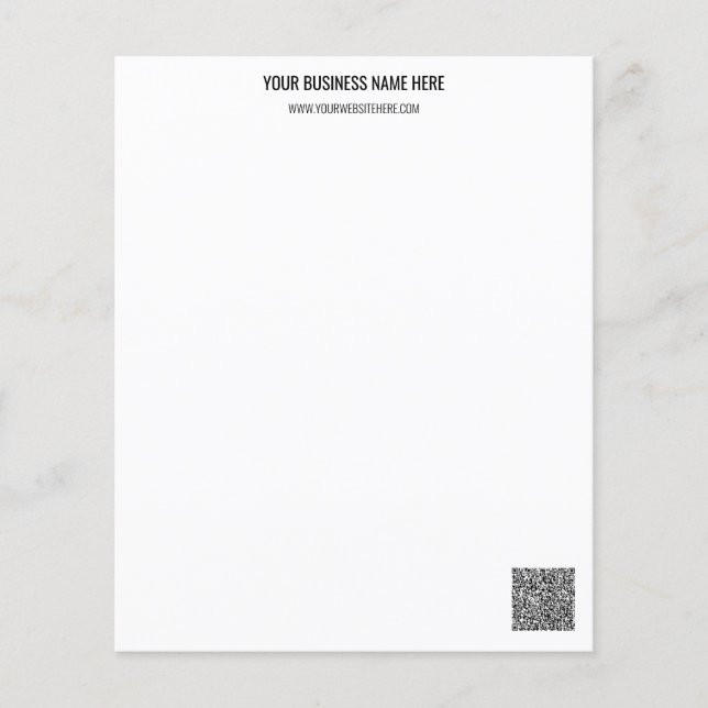 QR-Code und benutzerdefinierte Textstationierung (Vorderseite)