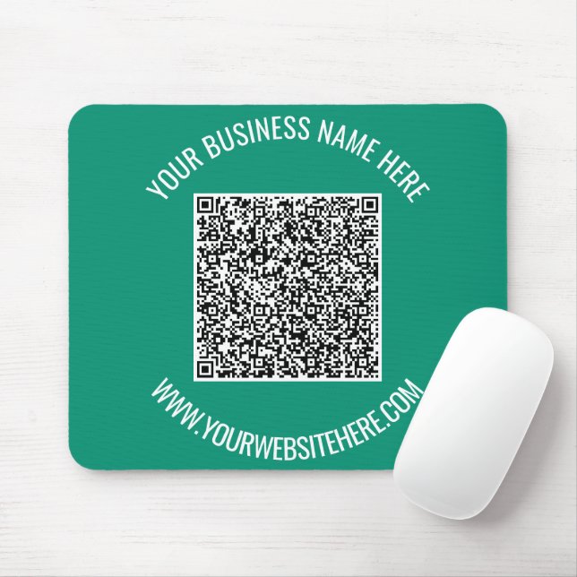 QR-Code und benutzerdefinierte Textwerbung Moderne Mousepad (Mit Mouse)
