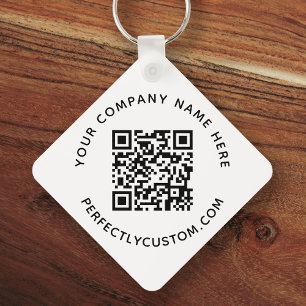 QR-Code und benutzerdefinierter Schlüsselanhänge Schlüsselanhänger
