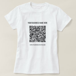 QR-Code und benutzerdefinierter Text - Geschenk fü T-Shirt