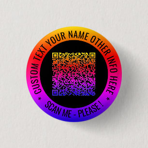 QR-Code und benutzerdefinierter Text Ihre Personal Button