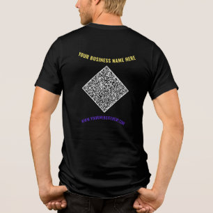 QR-Code und benutzerdefinierter Text Personalisier Tri-Blend Shirt