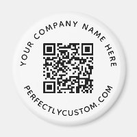 QR-Code und benutzerdefinierter Text rund