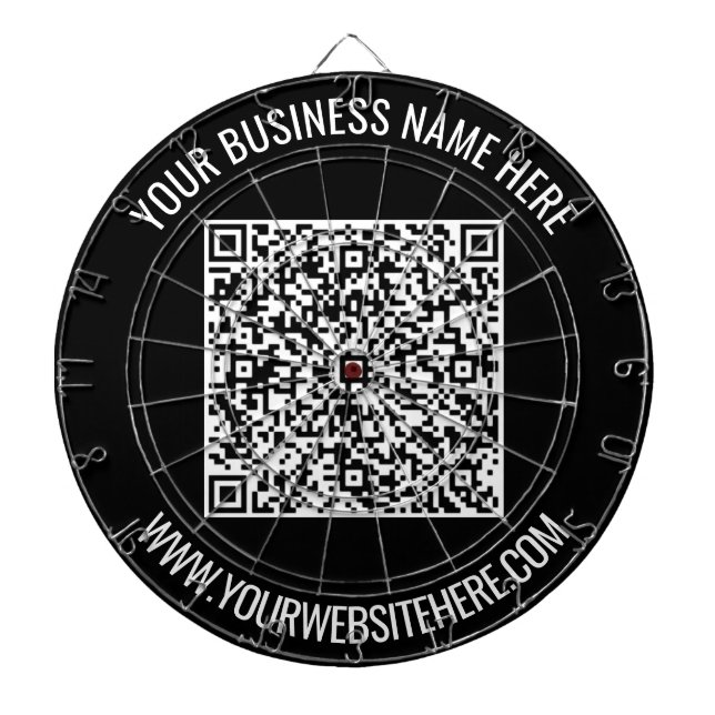 QR-Code und benutzerdefiniertes Textfeld-Dart-Main Dartscheibe (vorne)