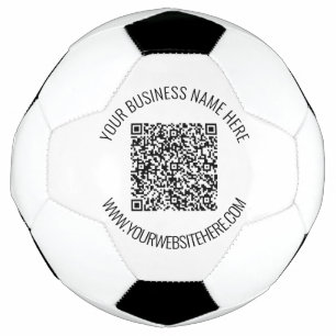 QR-Code und Beruflicher Text Personalisiert Fußball