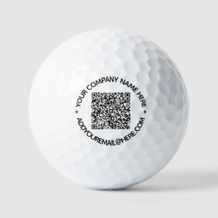 QR-Code und Beruflicher  Text Personalisiert Golfball