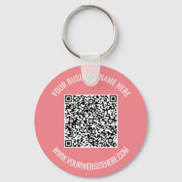 QR-Code und Beruflicher  Text Personalisiert Schlüsselanhänger
