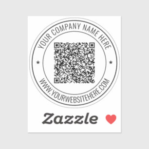 QR-Code und eigener Text Ihr Personalisierter Aufk Aufkleber