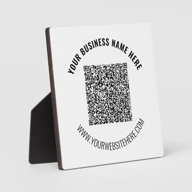 QR-Code und Geschenk für den benutzerdefinierten T Fotoplatte (Vorderseite)