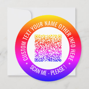 QR-Code und Personalisierte benutzerdefinierte Tex