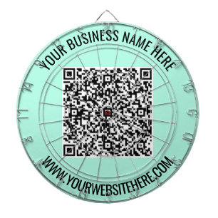 QR-Code und Personalisierte Dart-Karte für den ben Dartscheibe