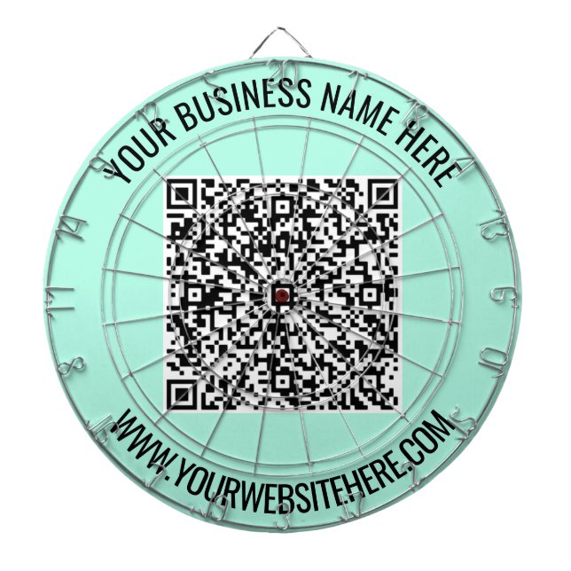 QR-Code und Personalisierte Dart-Karte für den ben Dartscheibe (vorne)