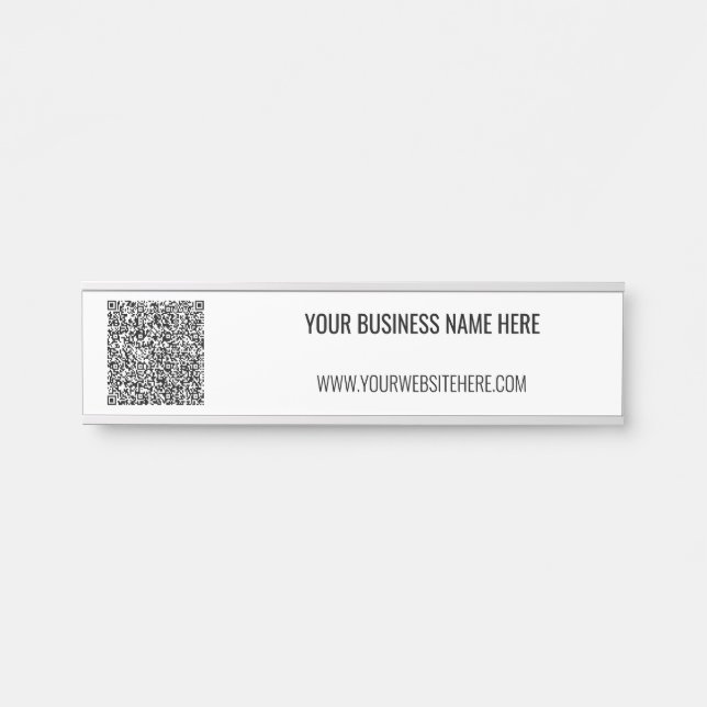 QR-Code und Personalisiertes Zeichen für den benut Türschild (Vorderseite )