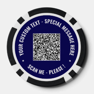 QR-Code und Poker-Chips für benutzerdefinierten Te Pokerchips