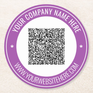 QR-Code und Untersetzer für benutzerdefiniertes Te