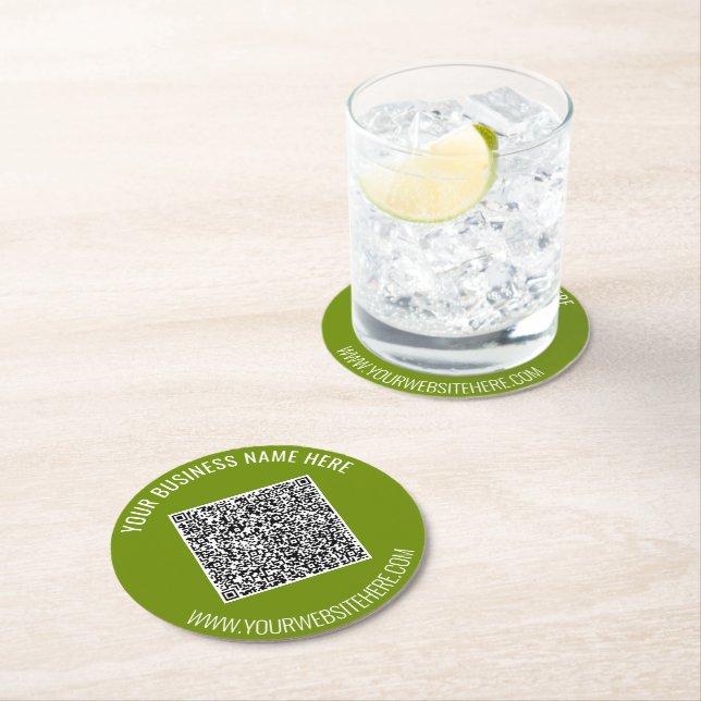 QR-Code und Untersetzer für Personalisiertes, benu (Vor Ort)