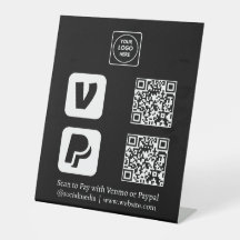 QR-Code | Venmo & PayPal Scan-to-Pay-Logo