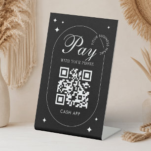 QR-Code Venmo-Zahlung Minimalistisch Scannen zum B Sockelschild