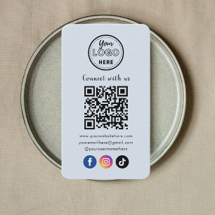 QR-Code Verbindung mit der US Social Media Soft Na Visitenkarte