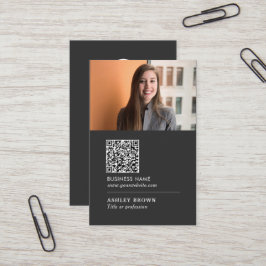 QR-Code Vernetzung modernes Logo real Anwesen Busi Visitenkarte