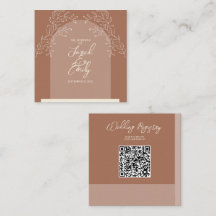 QR-Code-Verschlüsselungskarte für Hochzeiten
