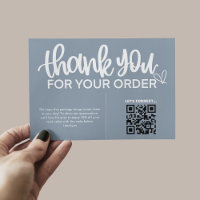 QR-Code Vielen Dank für Ihr Einkaufspaket Beilage