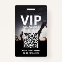 QR-Code VIP Alle Access Pass Benutzerdefiniertes E