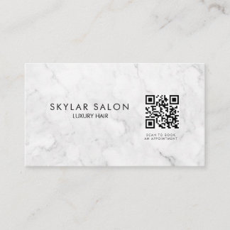 QR-Code-Visitenkarte für berufliche Marble Visitenkarte