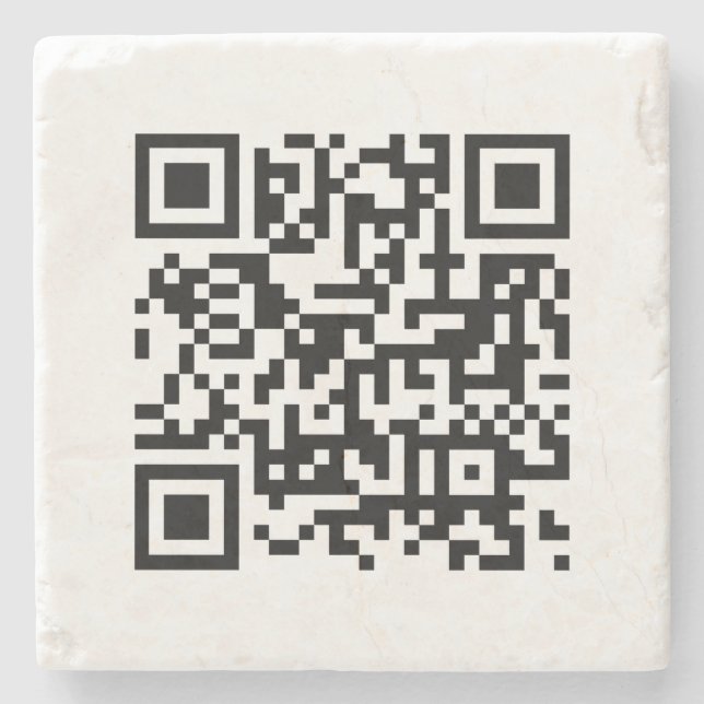 QR-Code-Vorlage für den Kunden Elegant-Marmor Steinuntersetzer (Vorderseite)