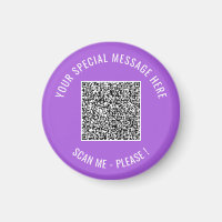 QR Code Votre Texte Special Surprise Magnet Don