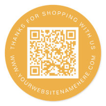 QR-Code Website für kleine Unternehmen Mellow Gelb