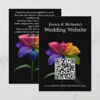 🌈QR code wedding DETAILS Begleitkarte