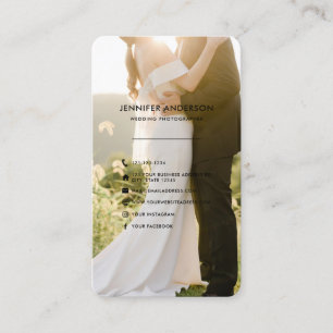 QR Code Wedding Fotograf Social Media Icons Visitenkarte