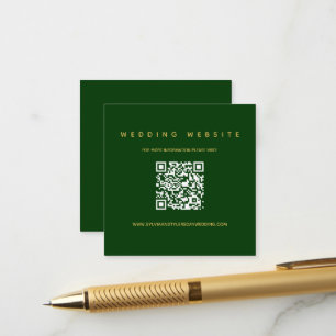 QR Code Wedding Website Begleitkarte