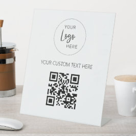 QR-Code Werbeaktion für kundenspezifisches Busines Sockelschild