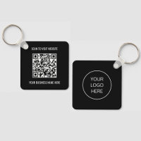 QR-Code Werbefilm Black Schlüsselanhänger