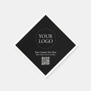 QR-Code-Werbung für einfache, kundenspezifische Fi Serviette
